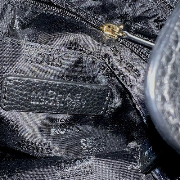 Michael Michael Kors Slouchy Black Pebble Leather Shoulder Bag - Picture 8 of 13